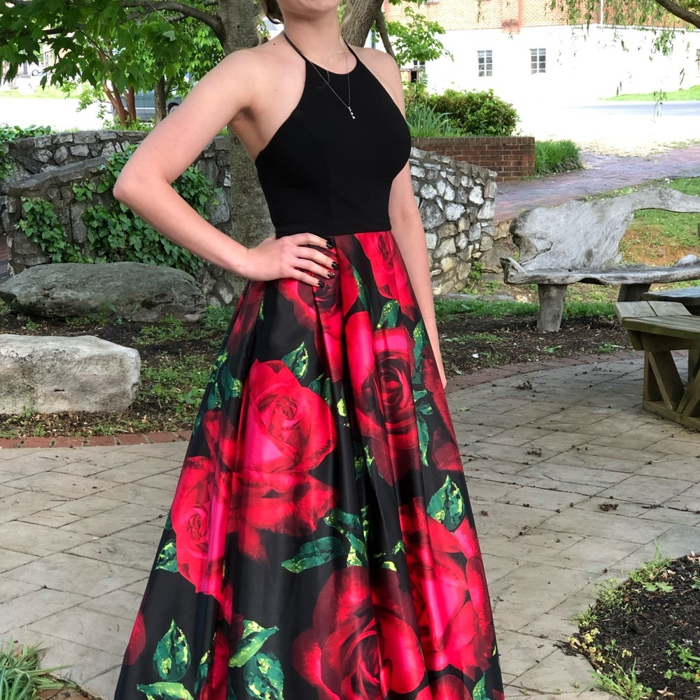 Stacy Sklar dress, size 1, but has stretchier material. Perfect condition